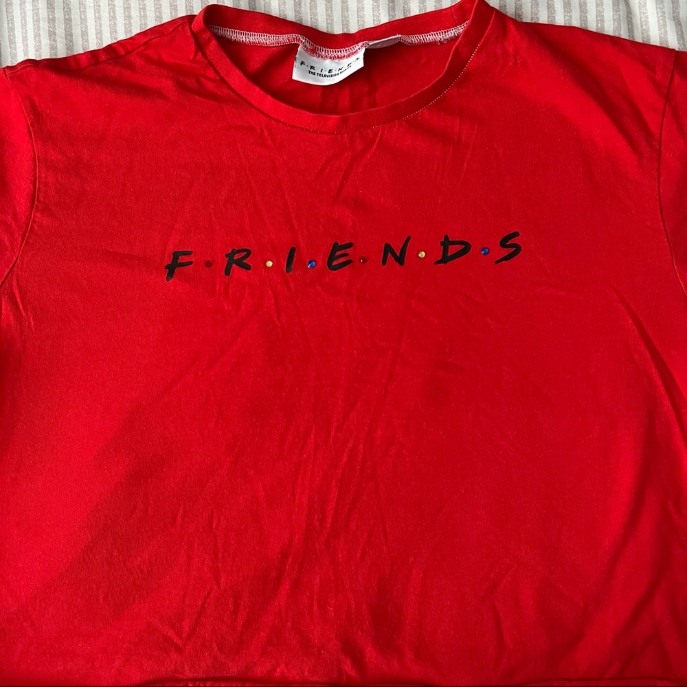 Friends TV Series Cropped Tee with Jems Size L - Picture 2 of 5